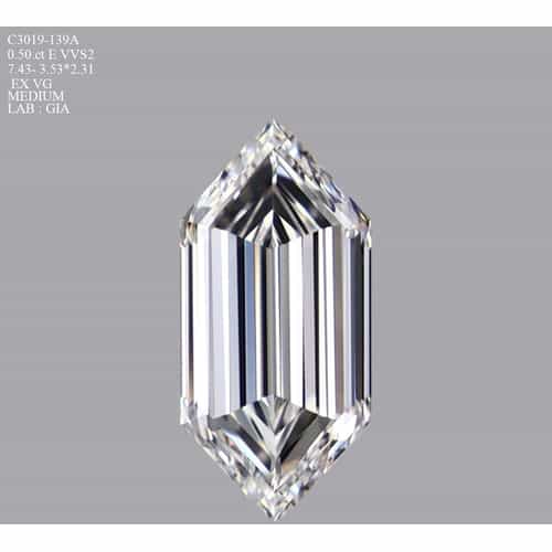0.50 Carat Hexagon Diamond