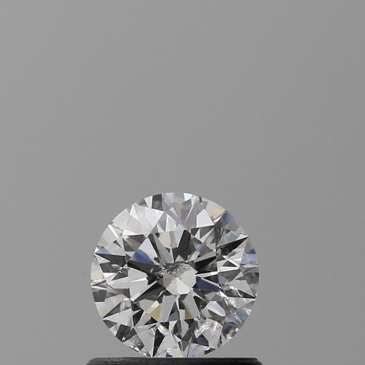 0.70 Carat Diamond, Round, F Color, I2, GIA, D134885350