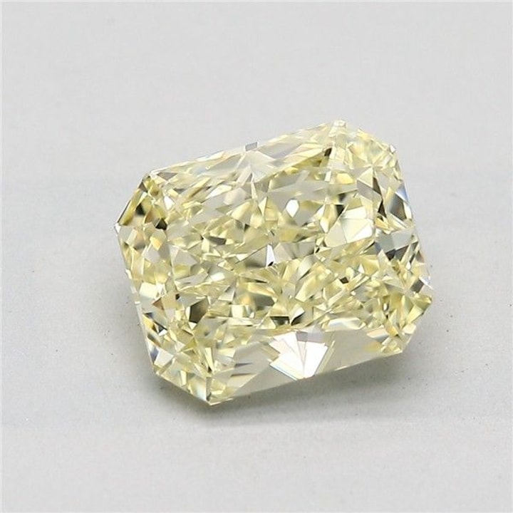 1.50 Carat Diamond, Radiant, Fancy Light Yellow Color, IF, GIA, D146231239
