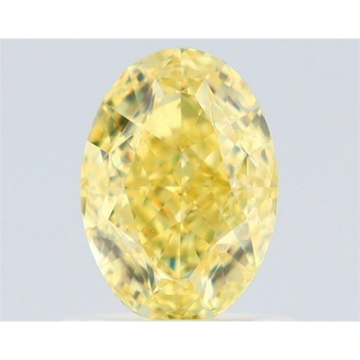 1.01 Carat Diamond, Oval, Fancy Intense Yellow Color, SI1, GIA, D146339543