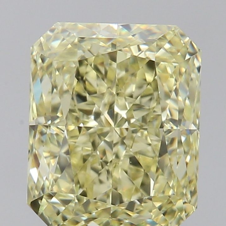 2.01 Carat Diamond, Radiant, Fancy Light Yellow Color, VVS2, GIA ...