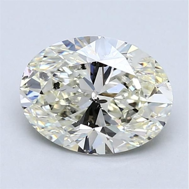 1.71 Carat Diamond, Oval, K Color, SI2, HRD, D137537285