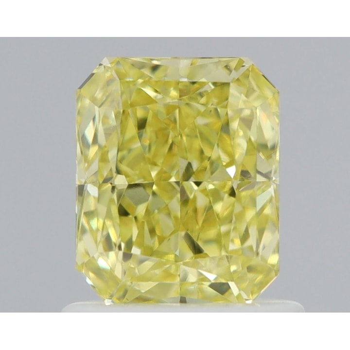 1.02 Carat Diamond, Radiant, Fancy Intense Yellow Color, VS2, GIA ...