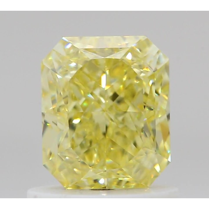 1.06 Carat Diamond, Radiant, Fancy Intense Yellow Color, VS1, GIA ...