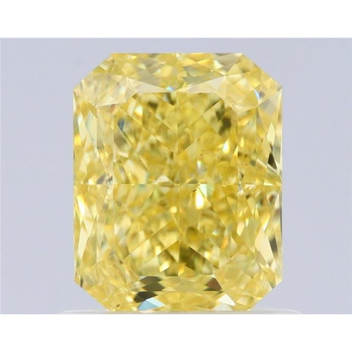 1.02 Carat Diamond, Radiant, Fancy Intense Yellow Color, VS2, GIA ...