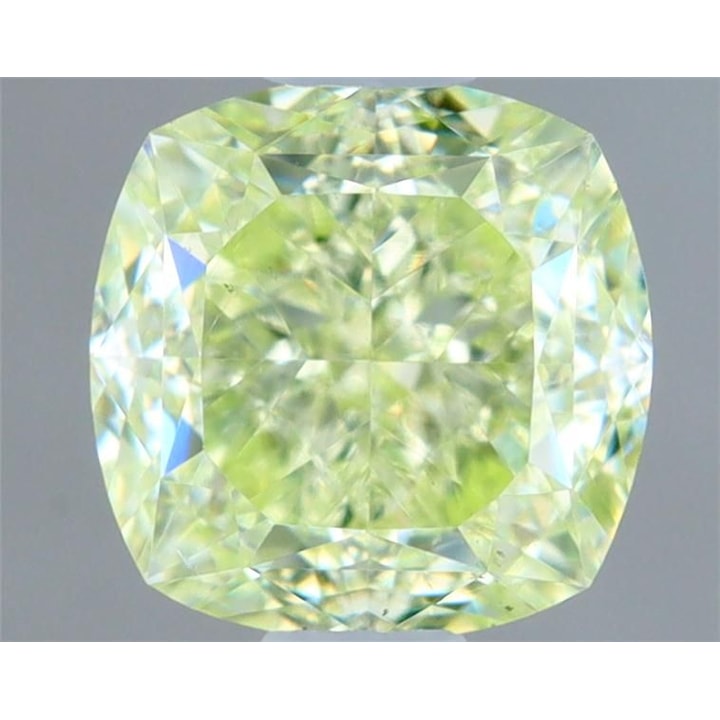 0.69 Carat Diamond, Cushion, Fancy Light Yellow Color, SI1, GIA, D146312138
