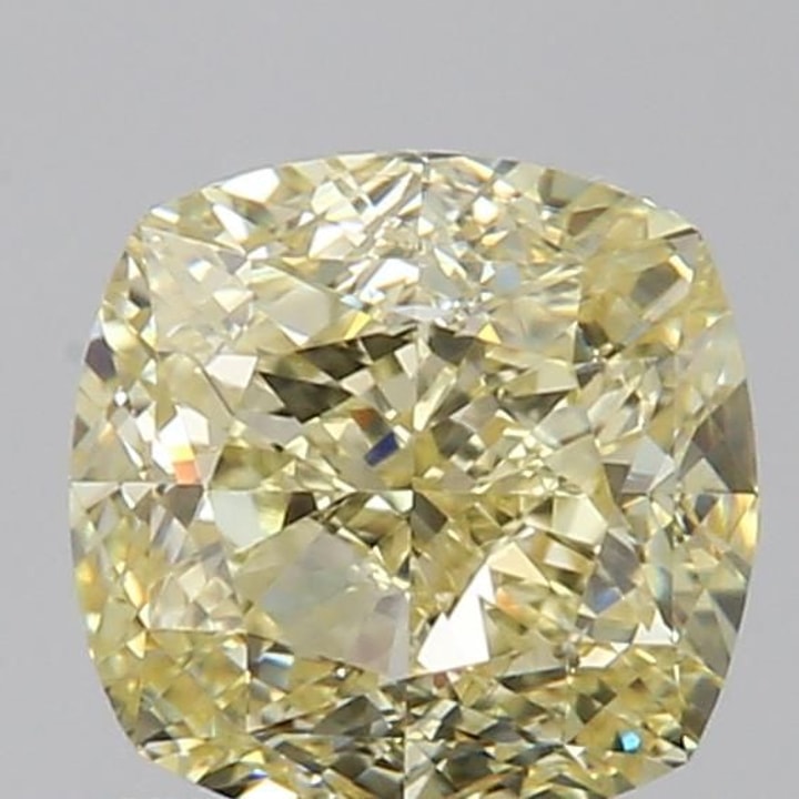 1.50 Carat Diamond, Cushion, Fancy Yellow Color, VVS2, GIA, D145898657