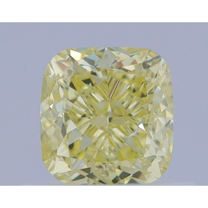 0.73 Carat Diamond, Cushion, Fancy Yellow Color, VS2, GIA, D145887861