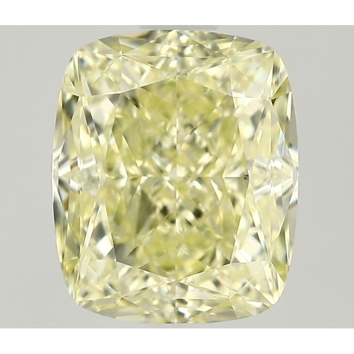 1.50 Carat Diamond, Cushion, Fancy Light Yellow Color, VVS2, GIA ...