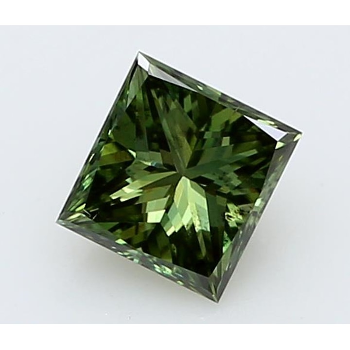 Princess 0.34 Carat Lab Grown Diamond, GREEN, SI1, IGI 645407839