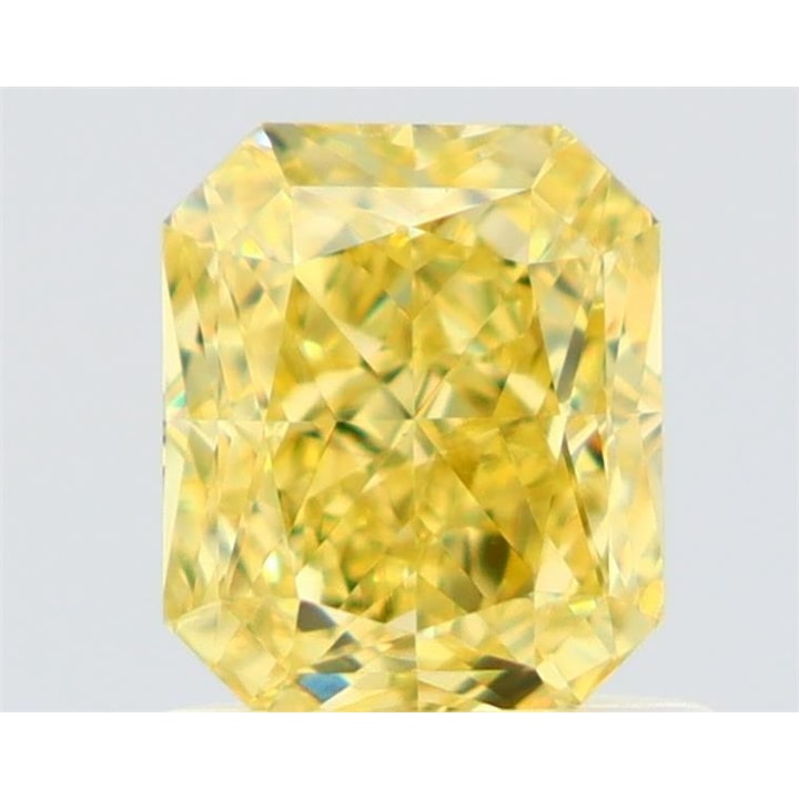 1.08 Carat Diamond, Radiant, Fancy Intense Yellow Color, VS2, GIA ...