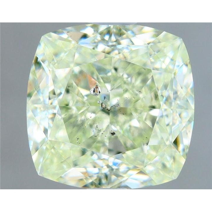 1.67 Carat Diamond, Cushion, Fancy Light Green Color, I1, GIA, D146383802