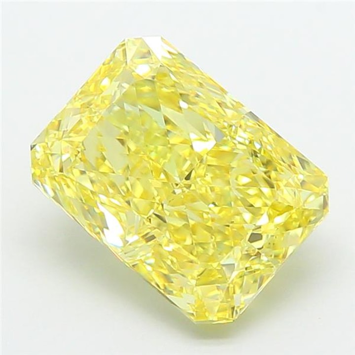 Radiant 4.01 Carat Lab Grown Diamond, Fancy Intense Yellow, VS1, IGI ...