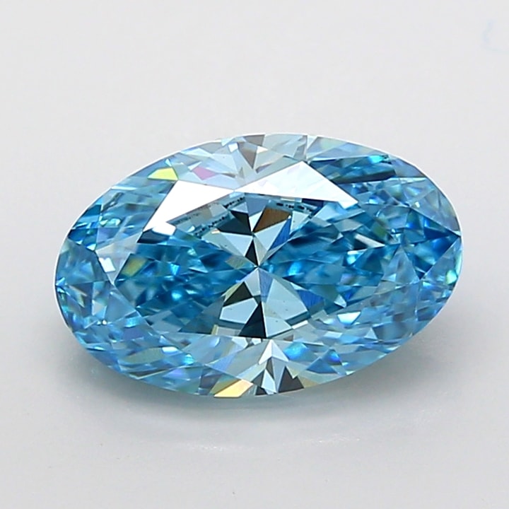 Oval 3.04 Carat Lab Grown Diamond, BLUE, VVS2, IGI 835641791