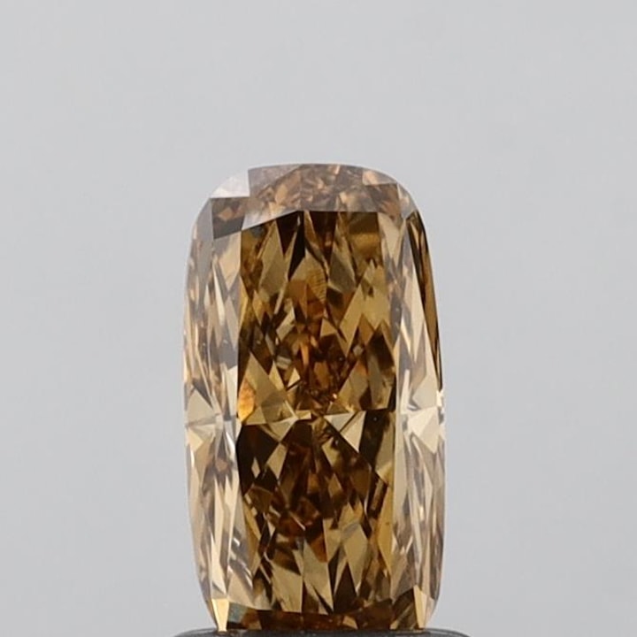 Cushion 1.02 Carat Lab Grown Diamond, BROWN, VS1, IGI 836684992