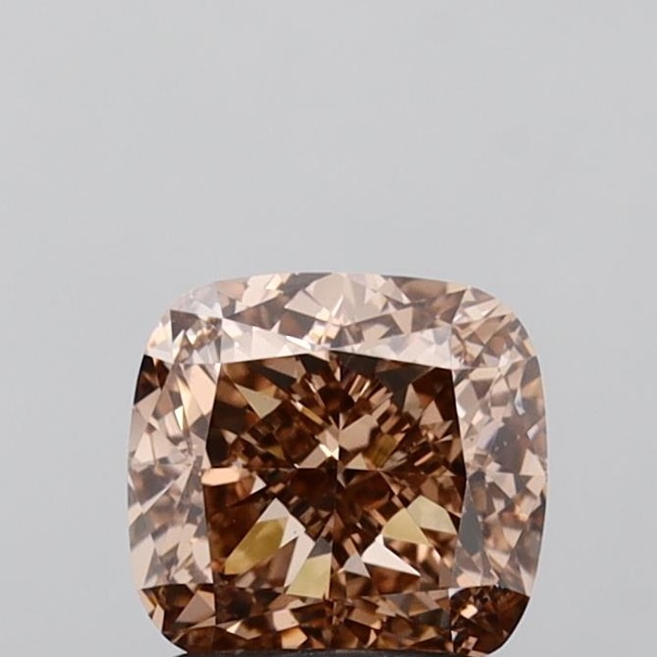 Cushion 2.01 Carat Lab Grown Diamond, BROWN, VS1, IGI 837642696