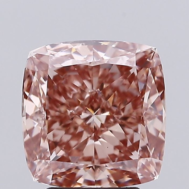 Cushion 4.06 Carat Lab Grown Diamond, Fancy Brown, VS1, IGI 837664482