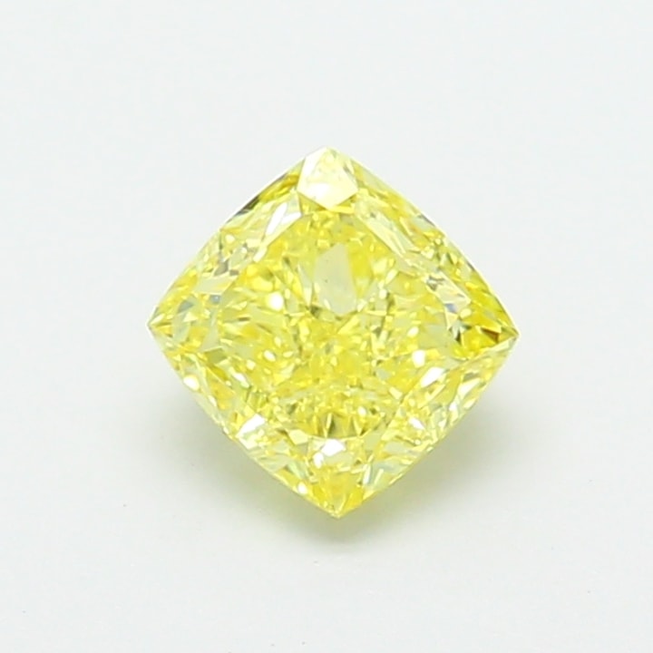 Cushion 1.22 Carat Lab Grown Diamond, Fancy Intense Yellow, VS1, IGI ...