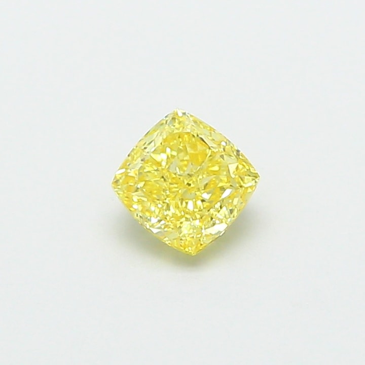Cushion 1.01 Carat Lab Grown Diamond, Fancy Intense Yellow, VS1, IGI ...