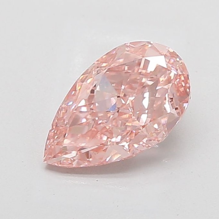 Pear 3.09 Carat Lab Grown Diamond, Fancy Vivid Pink, VVS2, IGI lg809662325