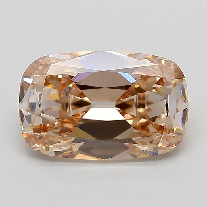 Cushion 2.01 Carat Lab Grown Diamond, Fancy Light Brown, VS1, IGI ...