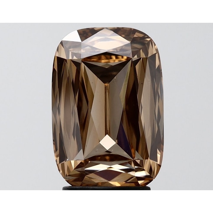 Cushion 3.16 Carat Lab Grown Diamond, Fancy Light Brown, VVS2, IGI ...