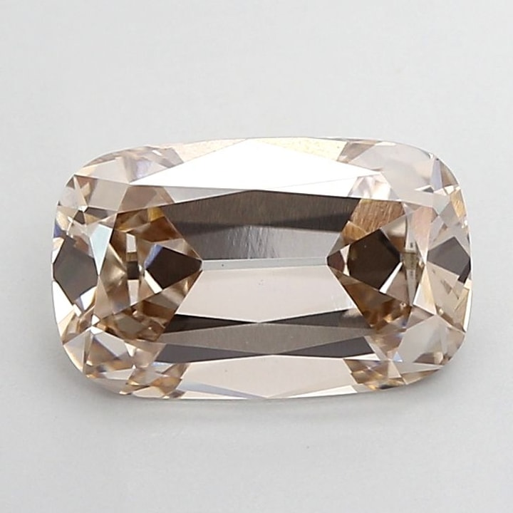 Cushion 2.58 Carat Lab Grown Diamond, Fancy Light Brown, VS1, IGI ...