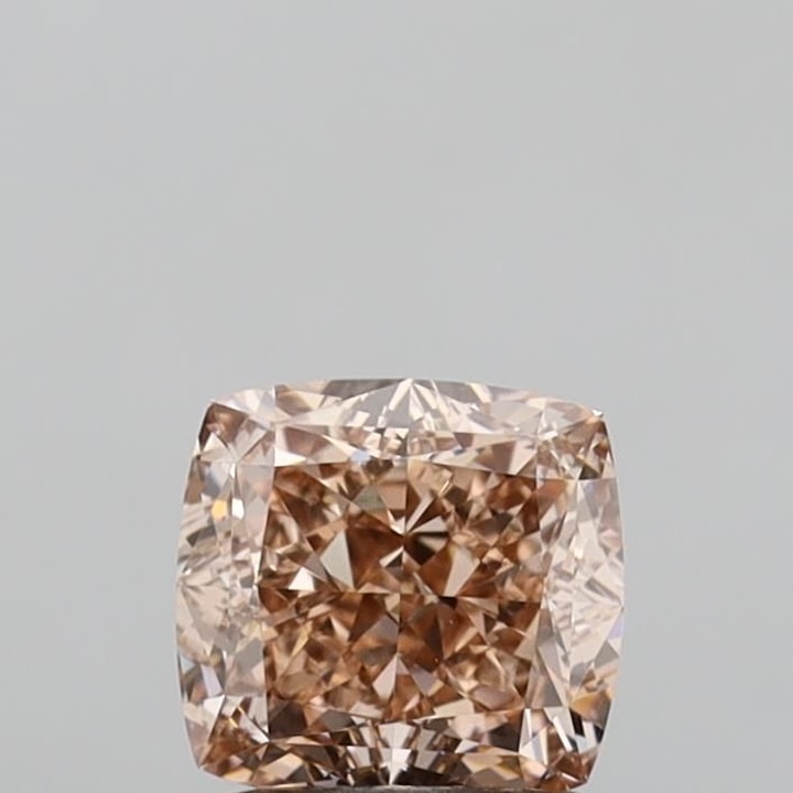 Cushion 1.52 Carat Lab Grown Diamond, Fancy Brown, VS1, IGI lg828608850