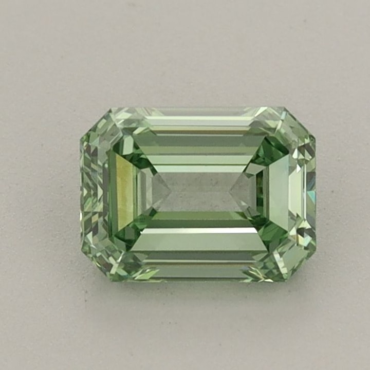 Emerald 0.83 Carat Lab Grown Diamond, Fancy Vivid Green, VVS2, IGI ...