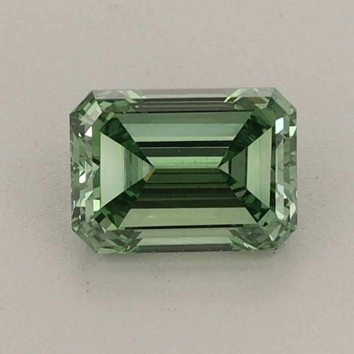 Emerald 0.83 Carat Lab Grown Diamond, Fancy Vivid Green, VS1, IGI ...