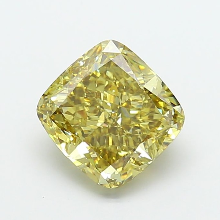 Cushion 4.51 Carat Lab Grown Diamond, Fancy Yellow, VS1, IGI lg835692174