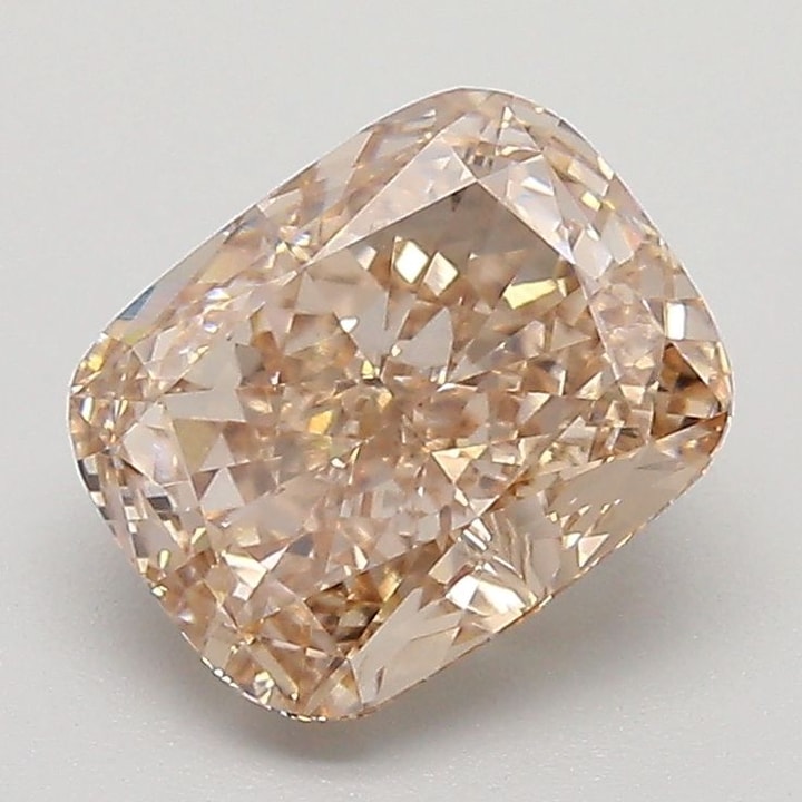 Cushion 2.05 Carat Lab Grown Diamond, Fancy Light Brown, VS1, IGI ...