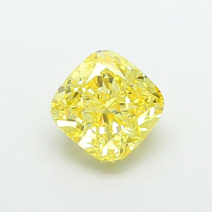 Cushion 2.53 Carat Lab Grown Diamond, Fancy Intense Yellow, VS1, IGI ...