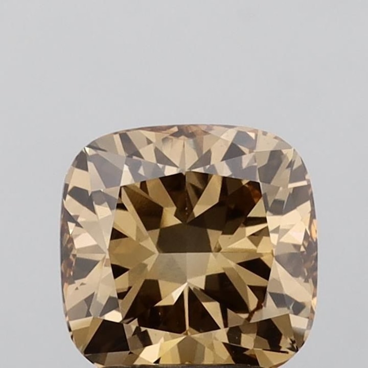 Cushion 2.09 Carat Lab Grown Diamond, Fancy Brown, VS1, IGI lg837642665