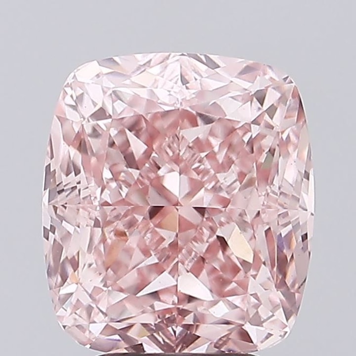 Cushion 4.58 Carat Lab Grown Diamond, Fancy Intense Pink, VS1, IGI ...