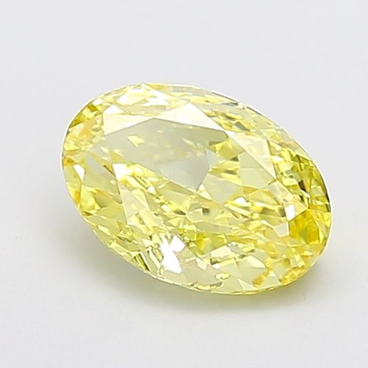 Oval 1.77 Carat Lab Grown Diamond, Fancy Intense Yellow, VVS2, IGI ...