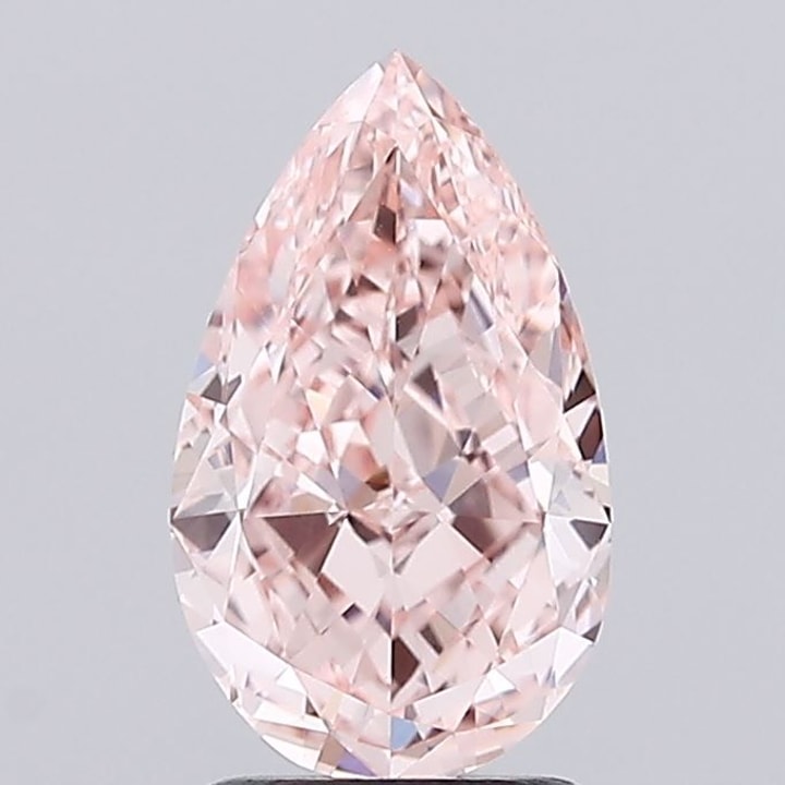 Pear 2.14 Carat Lab Grown Diamond, Fancy Intense Pink, VVS2, IGI ...