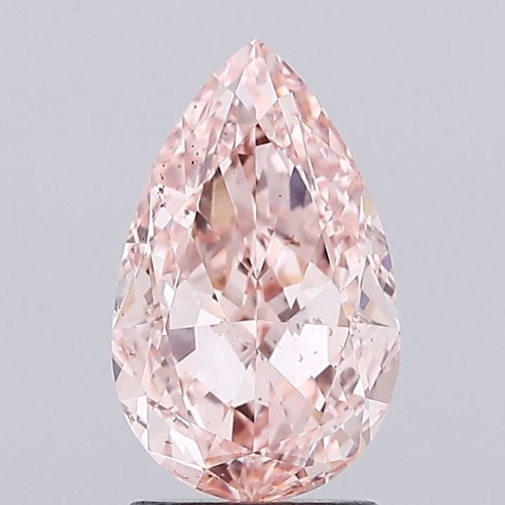 Pear 2.52 Carat Lab Grown Diamond, Fancy Intense Pink, VS1, IGI lg839683366