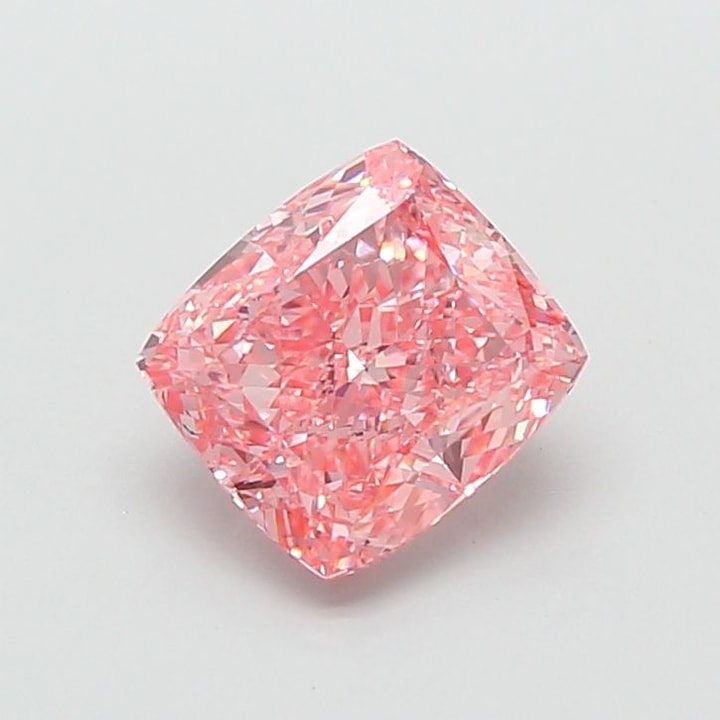 Cushion 2.83 Carat Lab Grown Diamond, Fancy Vivid Pink, VVS2, IGI ...