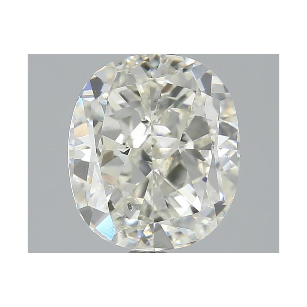 3.00 Carat Cushion Loose Diamond, I, SI1, Good, HRD Certified
