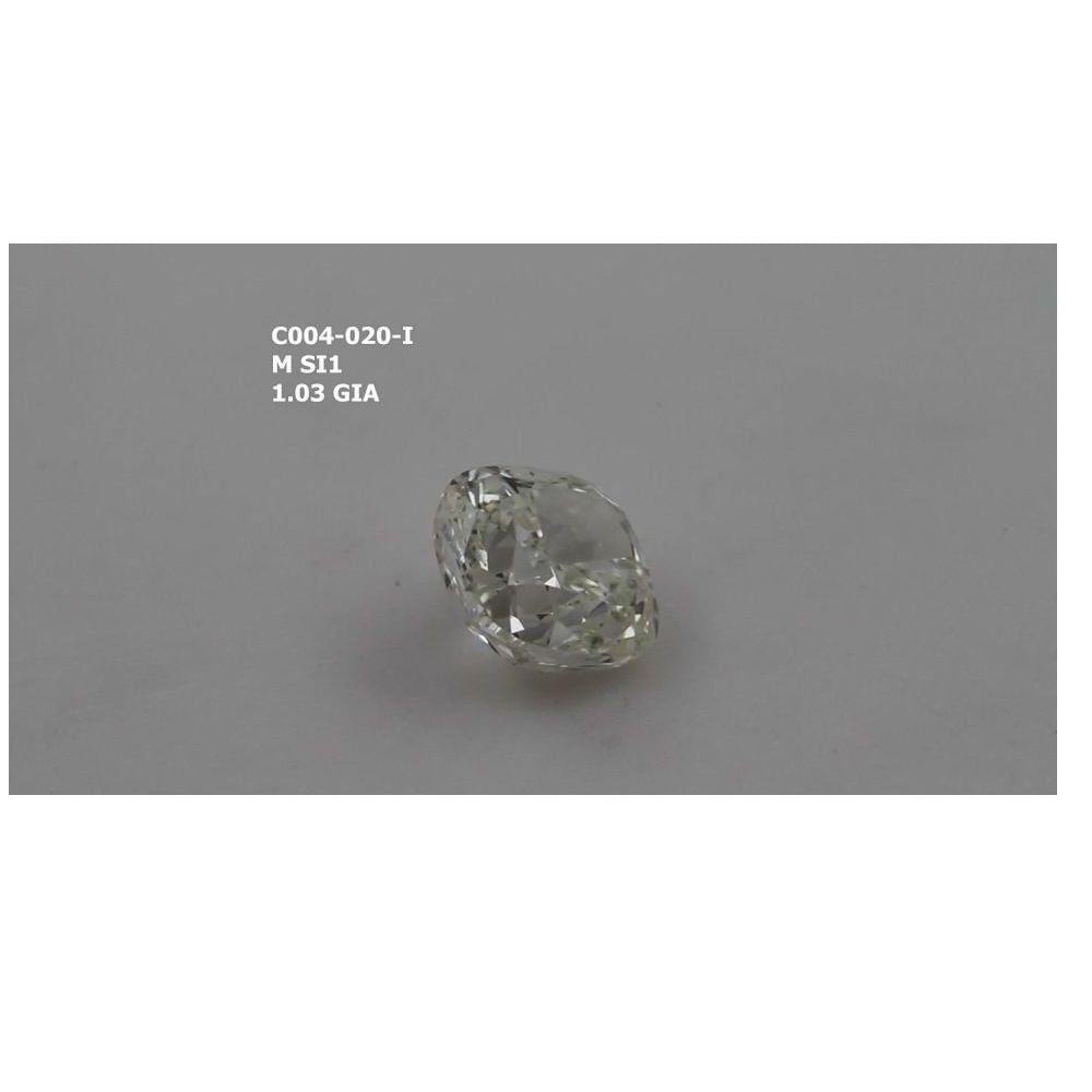 1.03 Carat Cushion Loose Diamond, M, SI1, Excellent, GIA Certified