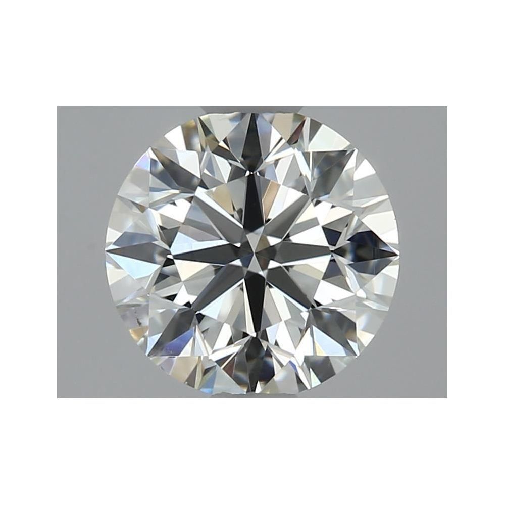0.50 Carat Round Loose Diamond, J, VS2, Super Ideal, GIA Certified