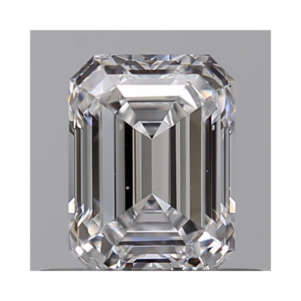 0.54 Carat Emerald Loose Diamond, D, VS2, Ideal, GIA Certified