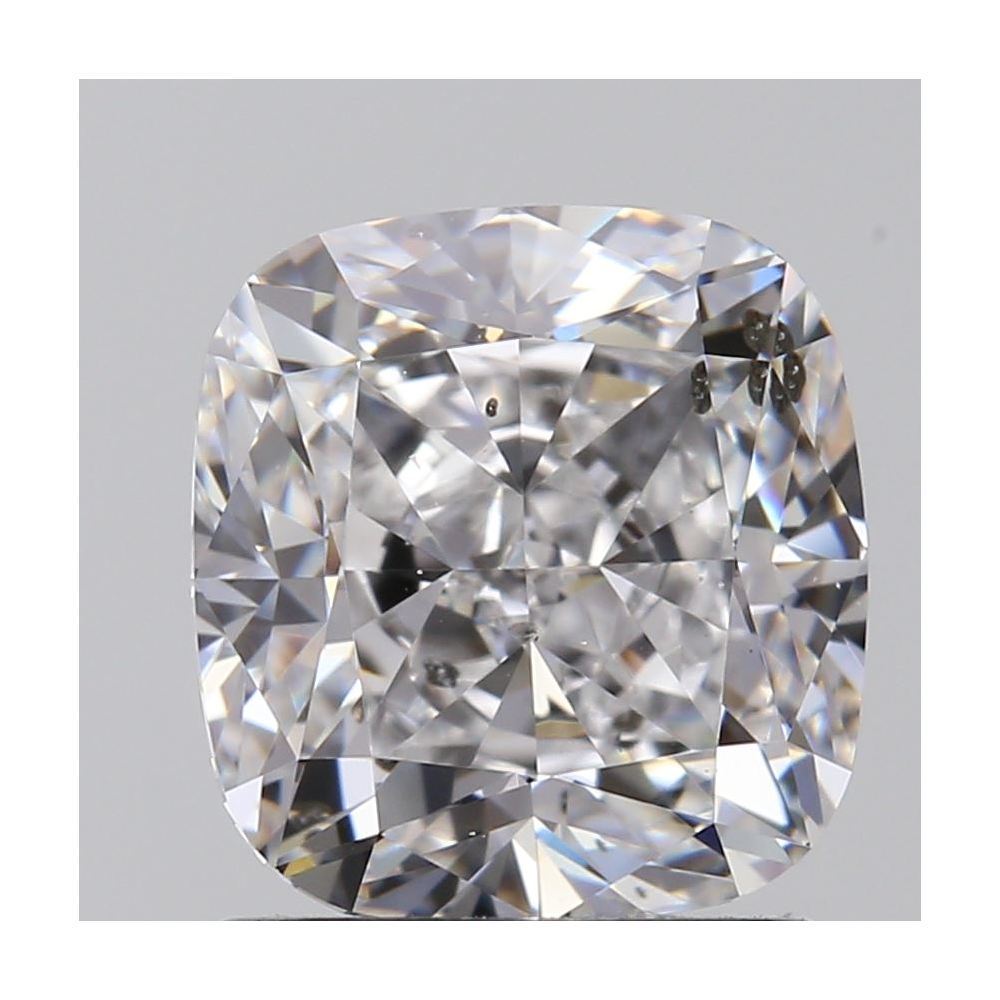 1.50 Carat Cushion Loose Diamond, D, SI2, Ideal, GIA Certified