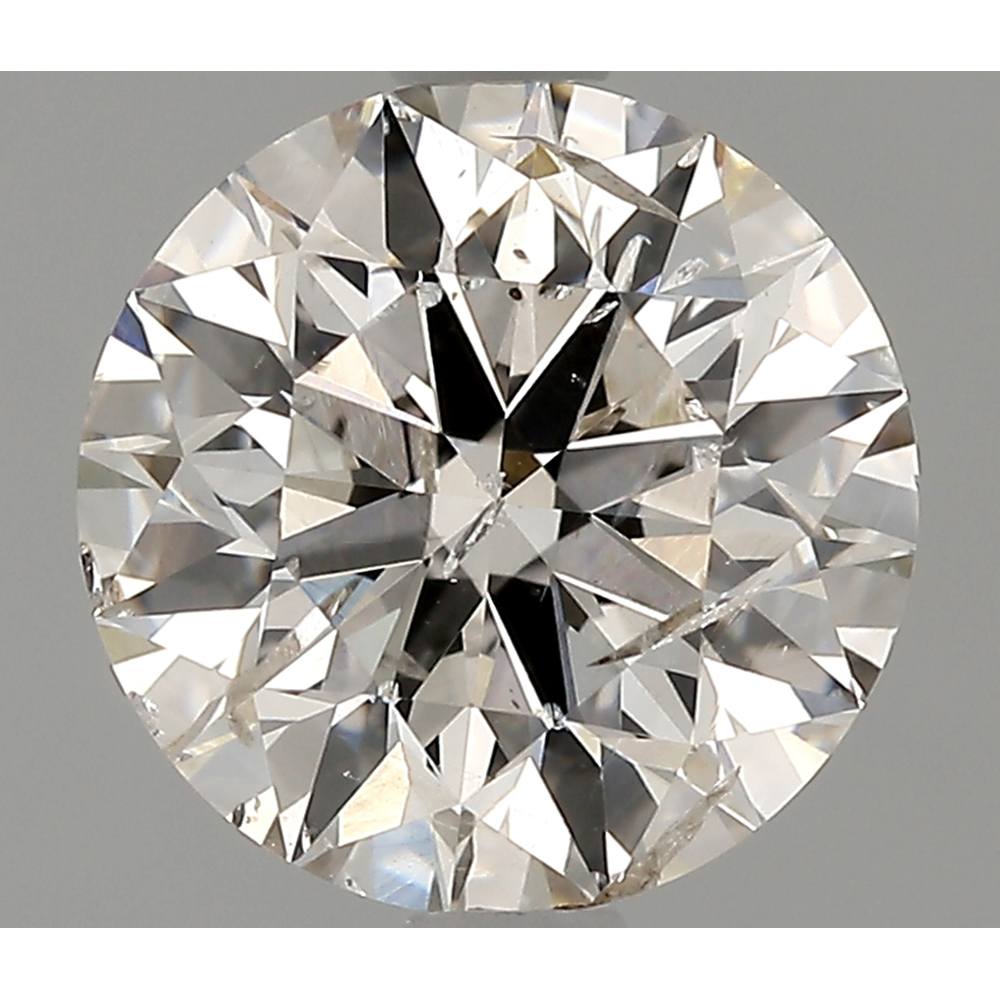 1.57 Carat Round Loose Diamond, J, I1, Super Ideal, GIA Certified