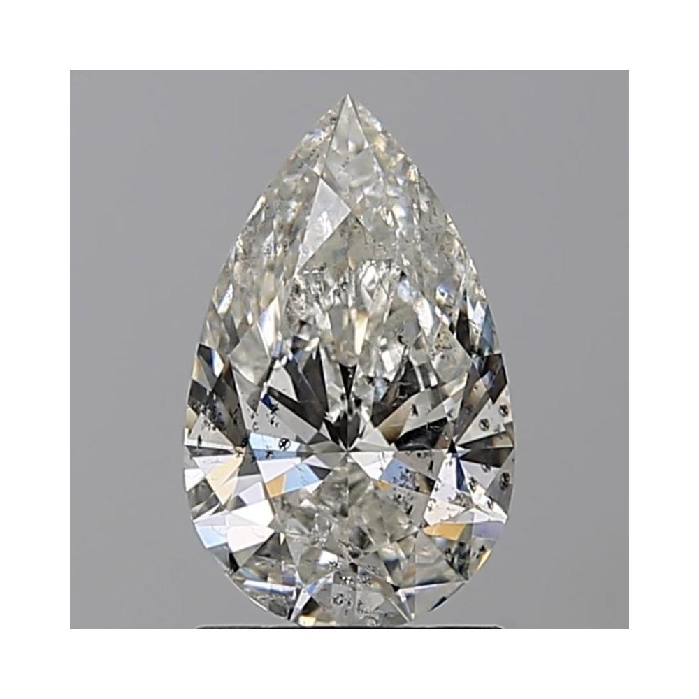 1.53 Carat Pear Loose Diamond, H, I1, Super Ideal, GIA Certified