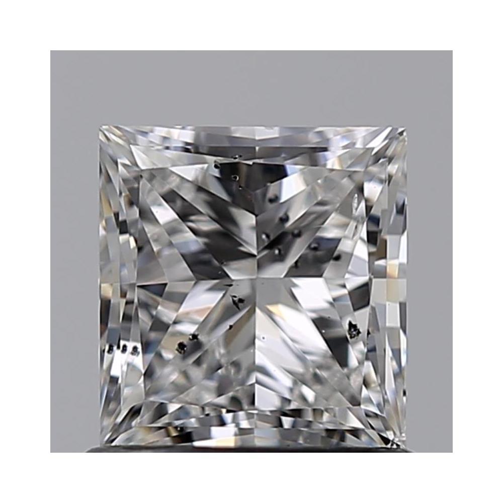 1.00 Carat Princess Loose Diamond, E, SI2, Excellent, GIA Certified | Thumbnail