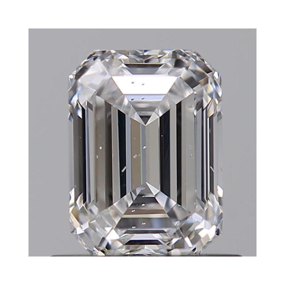 0.71 Carat Emerald Loose Diamond, D, SI1, Ideal, GIA Certified | Thumbnail