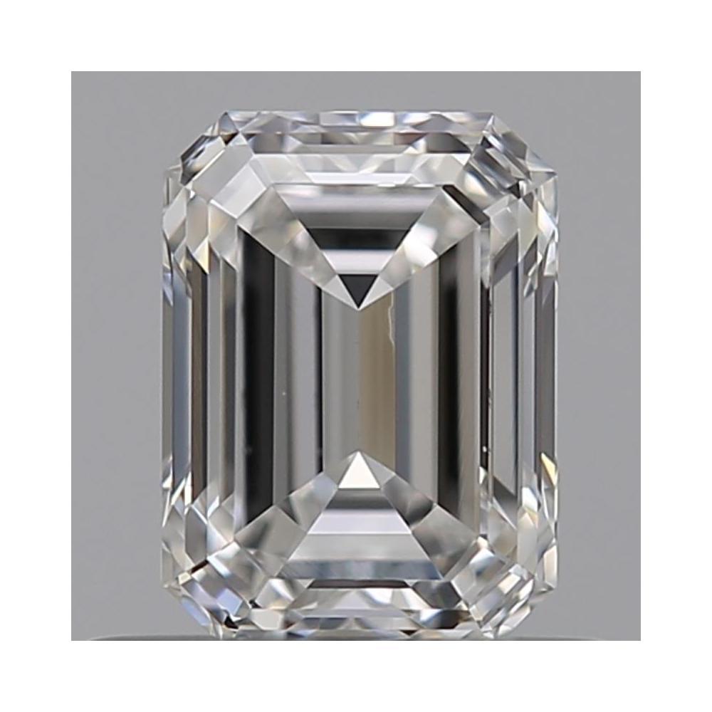 0.57 Carat Emerald Loose Diamond, F, VVS1, Ideal, GIA Certified