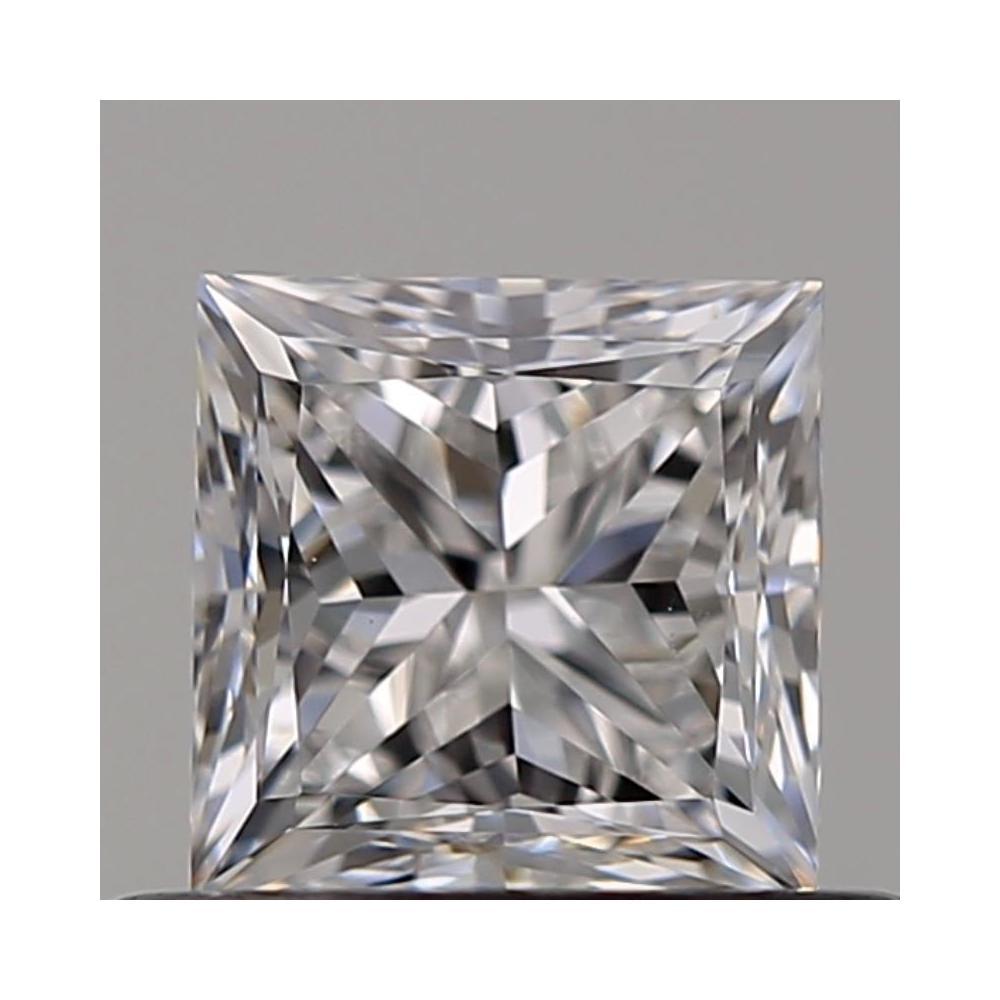 0.52 Carat Princess Loose Diamond, D, VVS1, Excellent, GIA Certified | Thumbnail